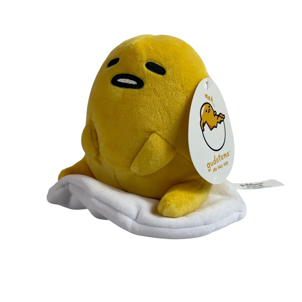Sanrio Gudetama Lazy Egg Plush 8" Stuffed Toy Lovey